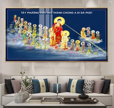 File gốc File tranh phật PG1409 (in tráng gương) ốp tường