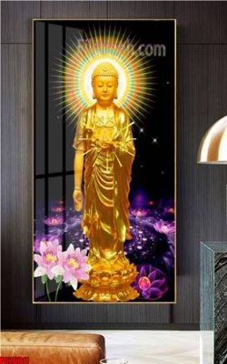 File in trần File tranh phật giáo 5D PG20011 (bản gốc) hoa văn