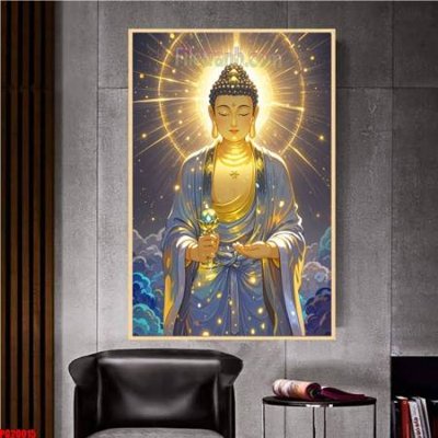 File ảnh File tranh phật giáo 5D PG20015 (gốc) in biển hiệu