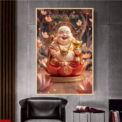 File tranh File tranh phật giáo 5D PG20034 (file gốc) chủ đề phong thủy