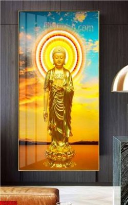 Download file gốc File tranh phật giáo 5D PG20073 (in mica) trang trí