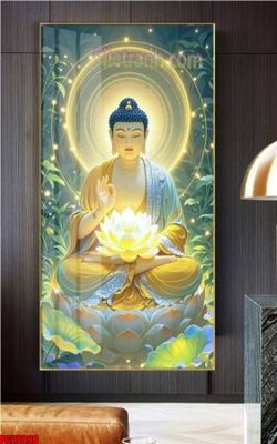 Download file gốc File tranh phật giáo 5D PG20098 (in lụa) nghệ thuật