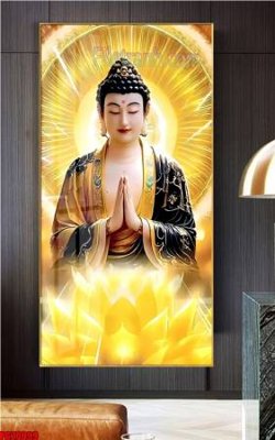 File ảnh File tranh phật giáo 5D PG20099 (gốc) trang trí khách sạn