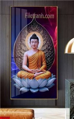 Download file gốc File tranh phật giáo 5D PG20139 (in lụa) cao cấp