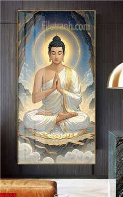 File in trần File tranh phật giáo 5D PG20166 (bản gốc) đại dương