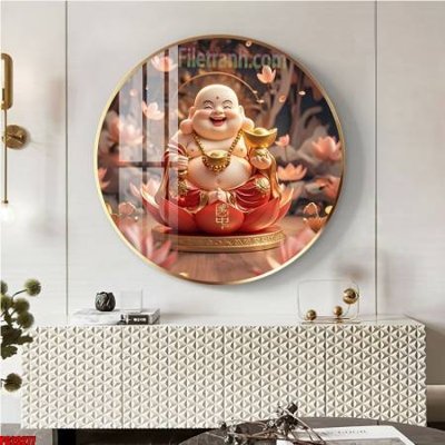 File gốc in tráng gương File tranh tròn phật giáo 5D PG20277 chi tiết