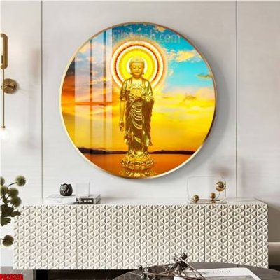 File tranh File tranh tròn phật giáo 5D PG20316 (bản gốc) treo phòng ăn