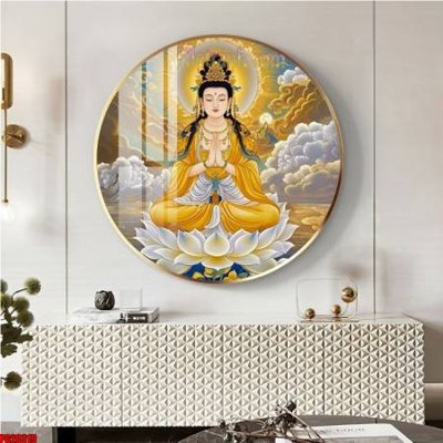 File gốc File tranh tròn phật giáo 5D PG20319 (chủ đề hiện đại) trang trí