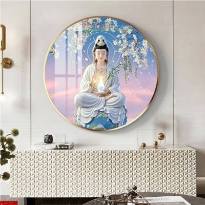 File tranh gốc File tranh tròn phật giáo 5D PG20335 (bản đẹp) độc quyền