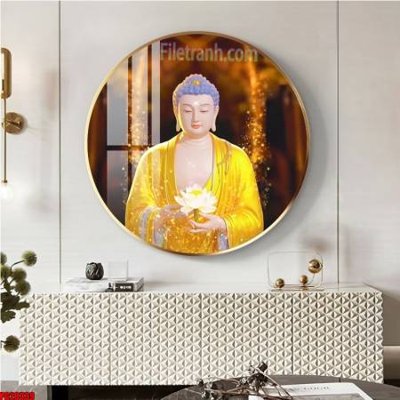 File gốc File tranh tròn phật giáo 5D PG20339 (in mica) làm quà tặng