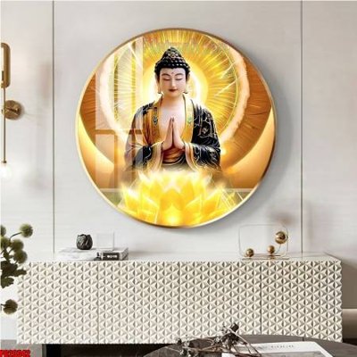 File tranh File tranh tròn phật giáo 5D PG20342 (gốc) chủ đề động vật