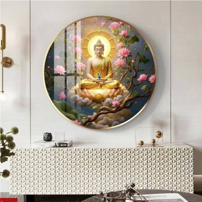 Download file tranh File tranh tròn phật giáo 5D PG20366 (file gốc PSD)