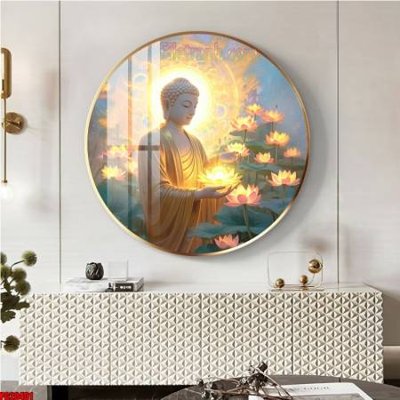 File ảnh File tranh tròn phật giáo 5D PG20401 (gốc) in biển hiệu