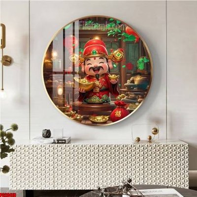 File gốc File tranh tròn phật giáo 5D PG20418 (in tráng gương) ốp tường