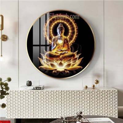 File gốc File tranh tròn phật giáo 5D PG20445 (trang trí) phòng trẻ em