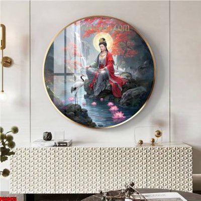 Download file gốc File tranh tròn phật giáo 5D PG20475 (in lụa) cao cấp