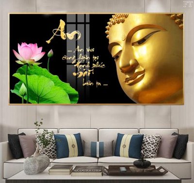 File in trần File tranh phật PG2128 (bản gốc) hoa văn