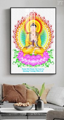 File gốc File tranh phật PG2208 (in tráng gương) hiện đại