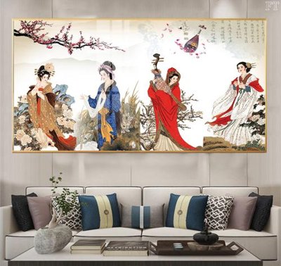 File gốc File tranh phật PG2286 (in lụa) hoa văn cổ điển