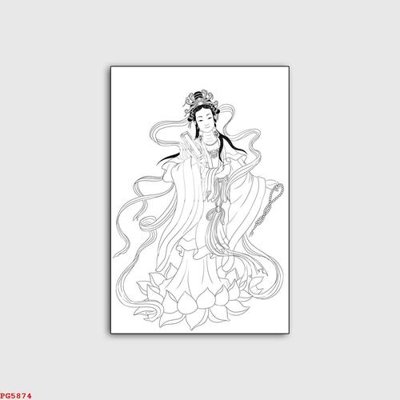 File tranh File tranh phật PG5874 (gốc) chủ đề trừu tượng