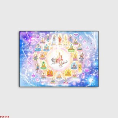 File gốc File tranh phật PG5968 (chủ đề hiện đại) trang trí