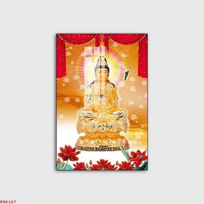 File in trần File tranh phật PG6167 (bản gốc) hoa văn