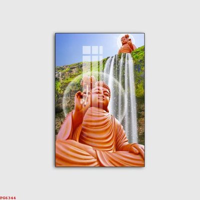 File gốc File tranh phật PG6344 (in lụa) họa tiết 3D