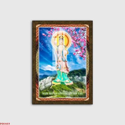 File gốc File tranh phật PG6469 (in tráng gương) sang trọng