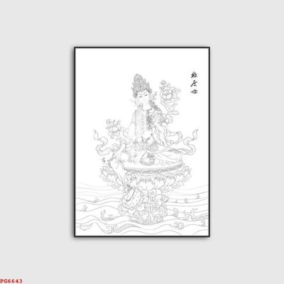 File tranh File tranh phật PG6643 (gốc) in film