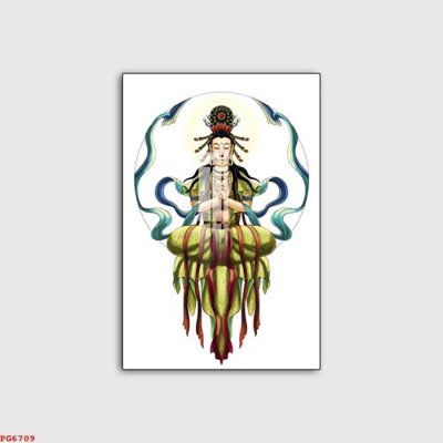 File gốc File tranh phật PG6709 (in lụa) chi tiết cao