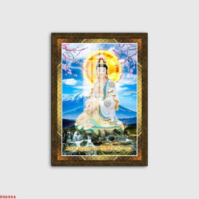 File gốc File tranh phật PG6884 (in lụa) chi tiết cao