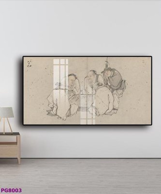 File in mica File tranh phật cổ PG8003 (bản gốc) làm vách ngăn