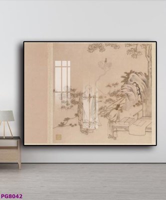 Download file gốc File tranh phật cổ PG8042 (in mica) 3D