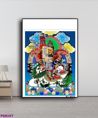 File gốc File tranh phật cổ PG8197 (ảnh chi tiết) để in trần