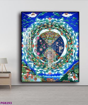 Ảnh gốc File tranh phật cổ PG8293 (độ nét cao) in mica