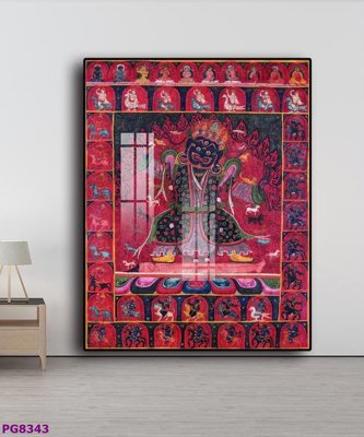 File gốc File tranh phật cổ PG8343 (in lụa) cao cấp