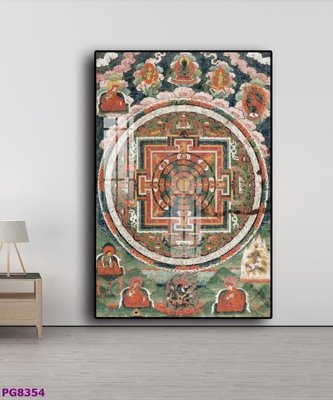 File gốc in mica File tranh phật cổ PG8354 chất lượng