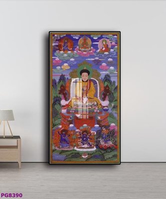 File tranh in mica File tranh phật cổ PG8390 (độ phân giải cao)