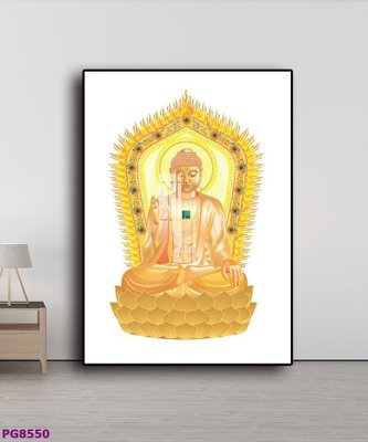 File tranh in trần 3D File tranh phật cổ PG8550 (ảnh gốc)