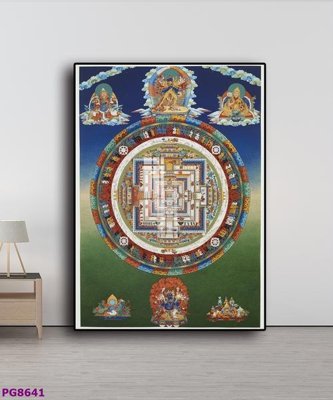 Hình ảnh file gốc in trần nhà File tranh phật cổ PG8641