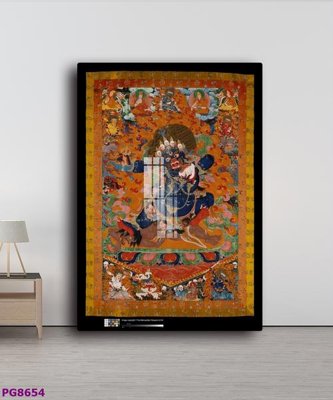 File tranh File tranh phật cổ PG8654 (bản gốc) in lụa 3D