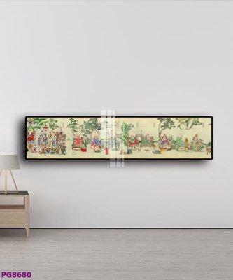File in trần File tranh phật cổ PG8680 (file gốc) hoa văn 3D