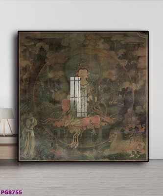 File in lụa File tranh phật cổ PG8755 (tân cổ điển) File tranh phật cổ PG8755