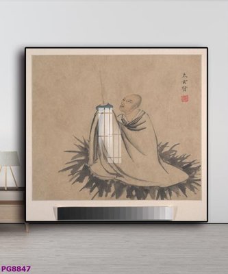 File in ấn File tranh phật cổ PG8847 (bản gốc) cao cấp