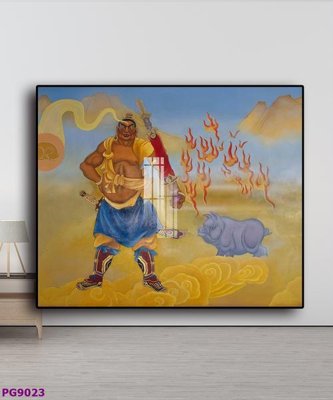 File gốc File tranh phật cổ PG9023 (in lụa) trang trí tường