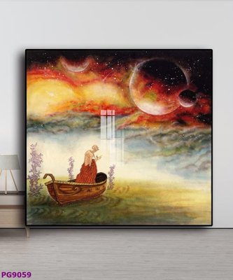 File gốc File tranh phật cổ PG9059 (in mica) làm bảng hiệu