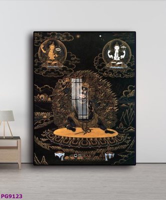 Download file File tranh phật cổ PG9123 (gốc) in mica ốp bếp