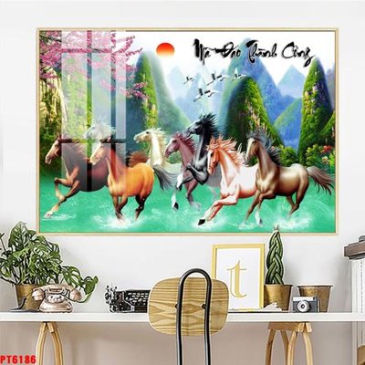 Tải file gốc Tranh sơn thủy thác nước PT6186 (để in lụa)