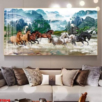 File tranh Tranh sơn thủy thác nước PT6546 (ảnh gốc) độ nét vượt trội