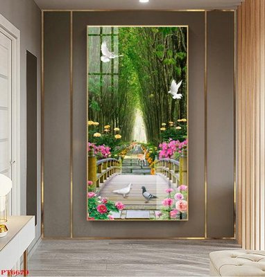 Tệp tin gốc Tranh sơn thủy thác nước PT6679 (chất lượng) Tranh sơn thủy thác nước PT6679